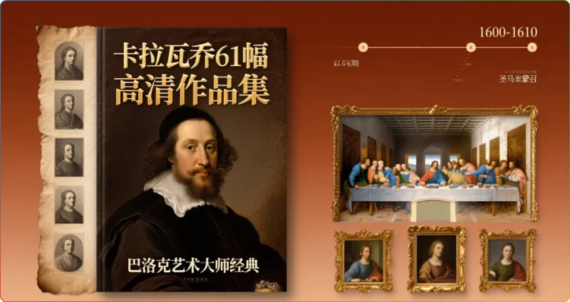 卡拉瓦乔61幅高清作品集：巴洛克艺术大师经典鉴赏 - 搜源站-搜源站