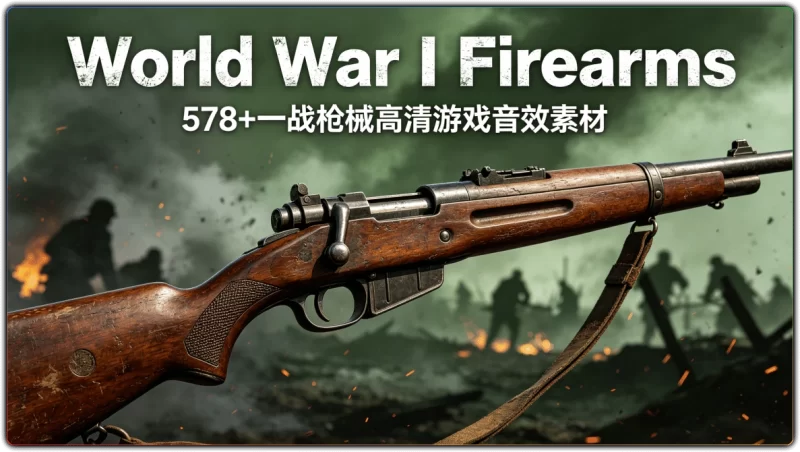 World War I Firearms:578+一战枪械高清游戏音效素材 - 搜源站-搜源站