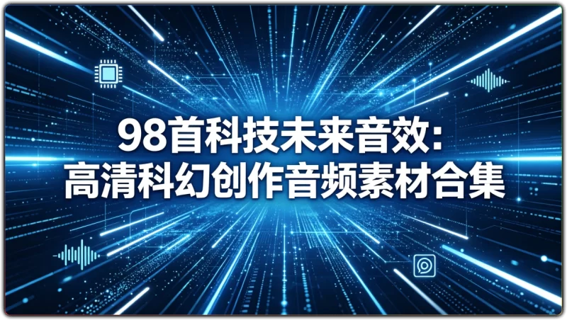 98首科技未来音效：高清科幻创作音频素材合集 - 搜源站-搜源站