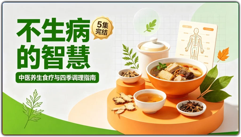 不生病的智慧5集完结：中医养生食疗与四季调理指南-搜源站