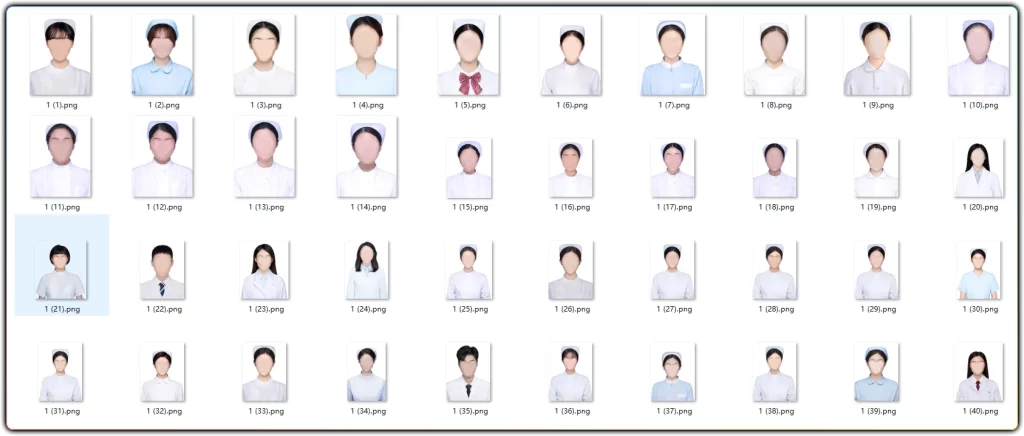 图片[2]-护士证件照换脸PSD素材：41款医疗职业照高清模板合集 - 搜源站-搜源站