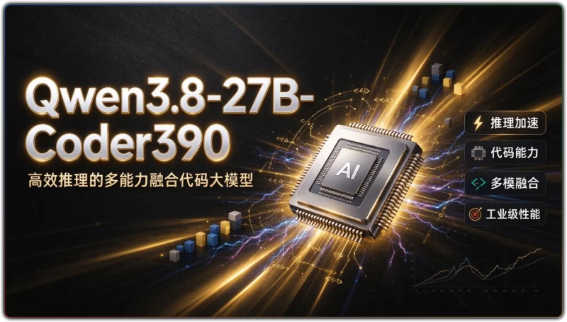 Qwen3.8-27B-Coder390 模型 | 高效推理的多能力融合代码大模型 - 搜源站-搜源站